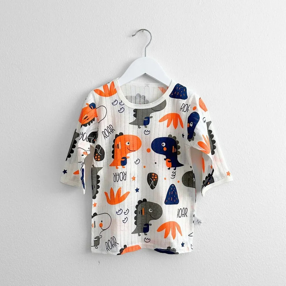 NWT Cute Boys Sleep N' Play Long Sleeve Top & Pants Pajamas Set Dinosaur Roar 5T - Picture 2 of 6
